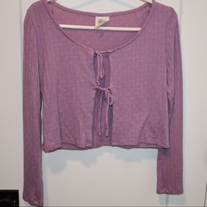 COPY - Light blue and pink long sleeves blouses
